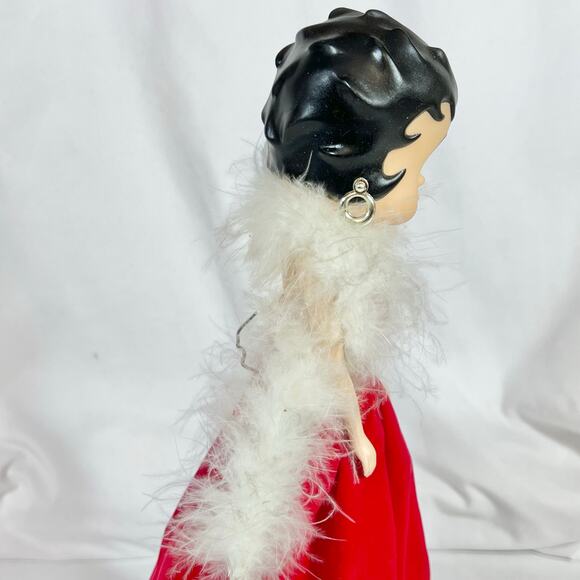 Vintage Betty Boop Fashion Doll Red Dress White Feathers Precious Kids 1998 - Picture 5 of 15